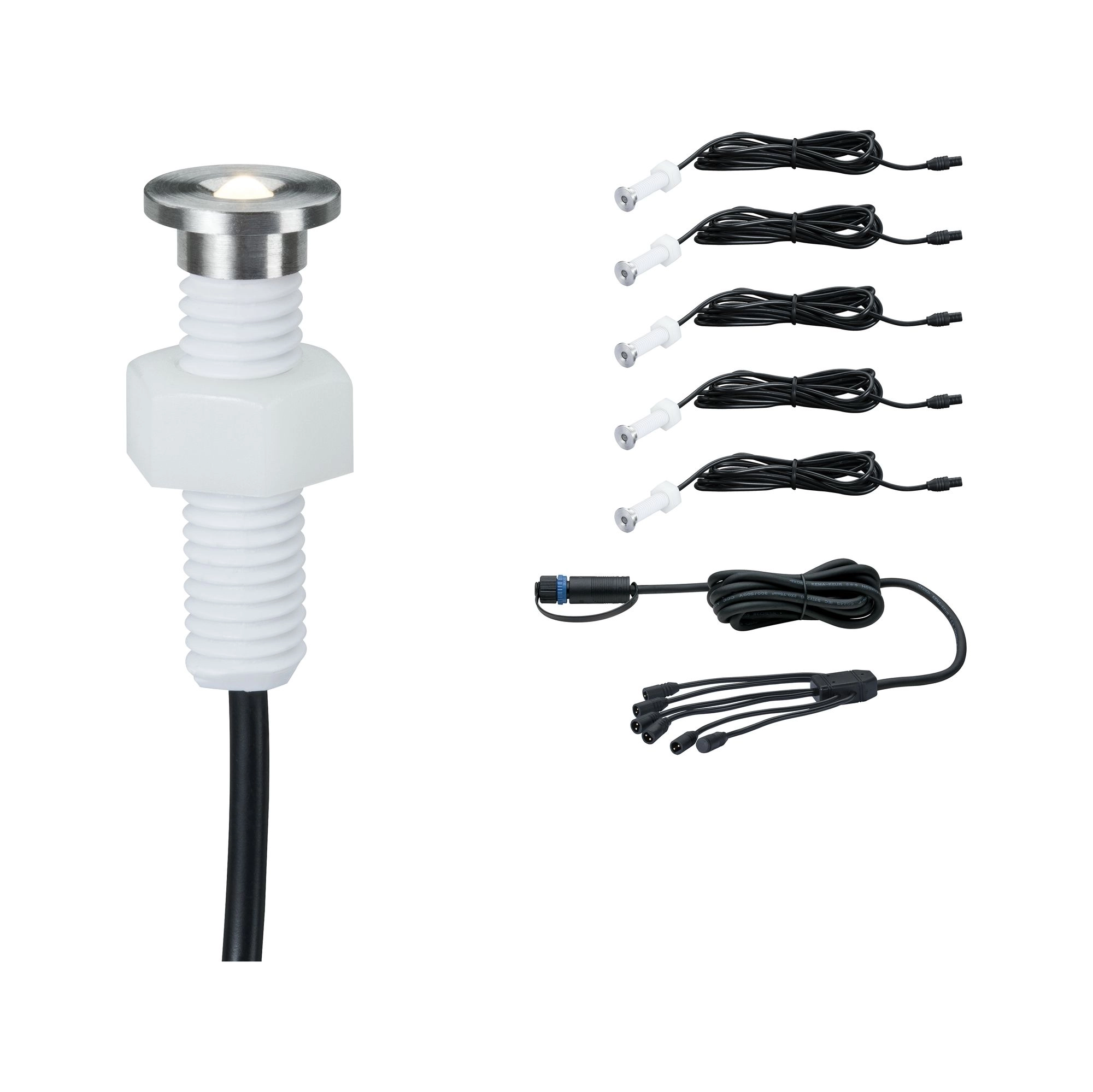 Paulmann LED-Einbauleuchte Plug & Shine Set MicroPen II 3'000 K / 5 x 0,22  W kaufen bei OBI