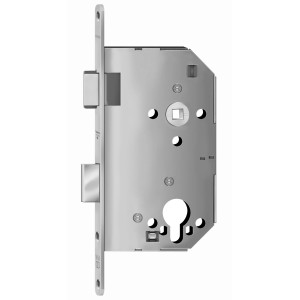 Alpertec Einsteckschloss DIN links für Profilzylinder, 78mm, Türschloss für Zimmertüren.