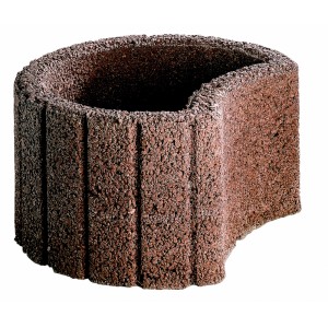 Grand anneau de plantation marron, Ø 48 cm, hauteur 25 cm, en béton pour stabilisation de pente et aménagement paysager.