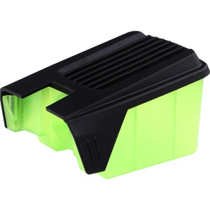 Boîte à poussière LUX pour ponceuse multifonction, accessoire pour ponçage propre, plastique, noir/vert.