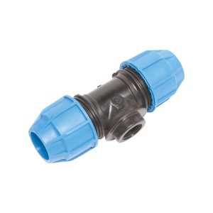 Raccord en T LUX-TOOLS pour tubes PE, 32 mm x 24,1 mm (Rp 3/4), de la catégorie systèmes d'eau froide.