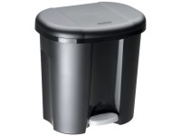Rotho Mülleimer Duo Schwarz 20 l