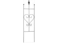 Rank-Spalier Herz Schwarz 80 x 20 cm