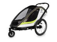 Hamax Fahrradanhänger Breeze Twin Weiss-Grün