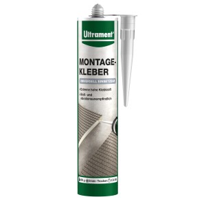 Ultrament Montagekleber, cartuccia da 400g per edilizia e piastrelle.