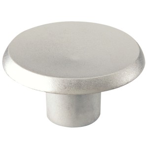 Pomello in metallo 918, cromo opaco, Ø 38 mm per mobili.