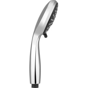 Douchette chromée-gris, Ø 10,5 cm, 3 fonctions pour une douche confortable.