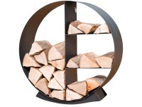 Kaminholzregal Hestia Schwarz Ø 78 x 30 cm