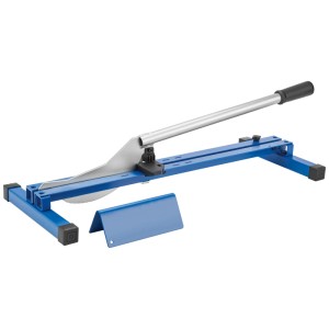 Coupe-stratifié LUX-TOOLS LSM-210 bleu en acier avec levier, pour coupes précises jusqu'à 11mm/210mm.