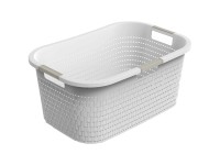 Rotho Wäschekorb Country Weiss 40 l
