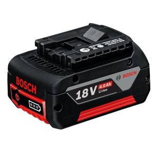 Batterie Bosch Professional 18V 4Ah pour outils électroportatifs, batterie lithium-ion.