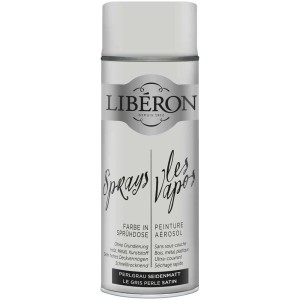 Libéron vernice spray grigio perla, 0.4 l, finitura satinata. Pittura effetto per diverse superfici.