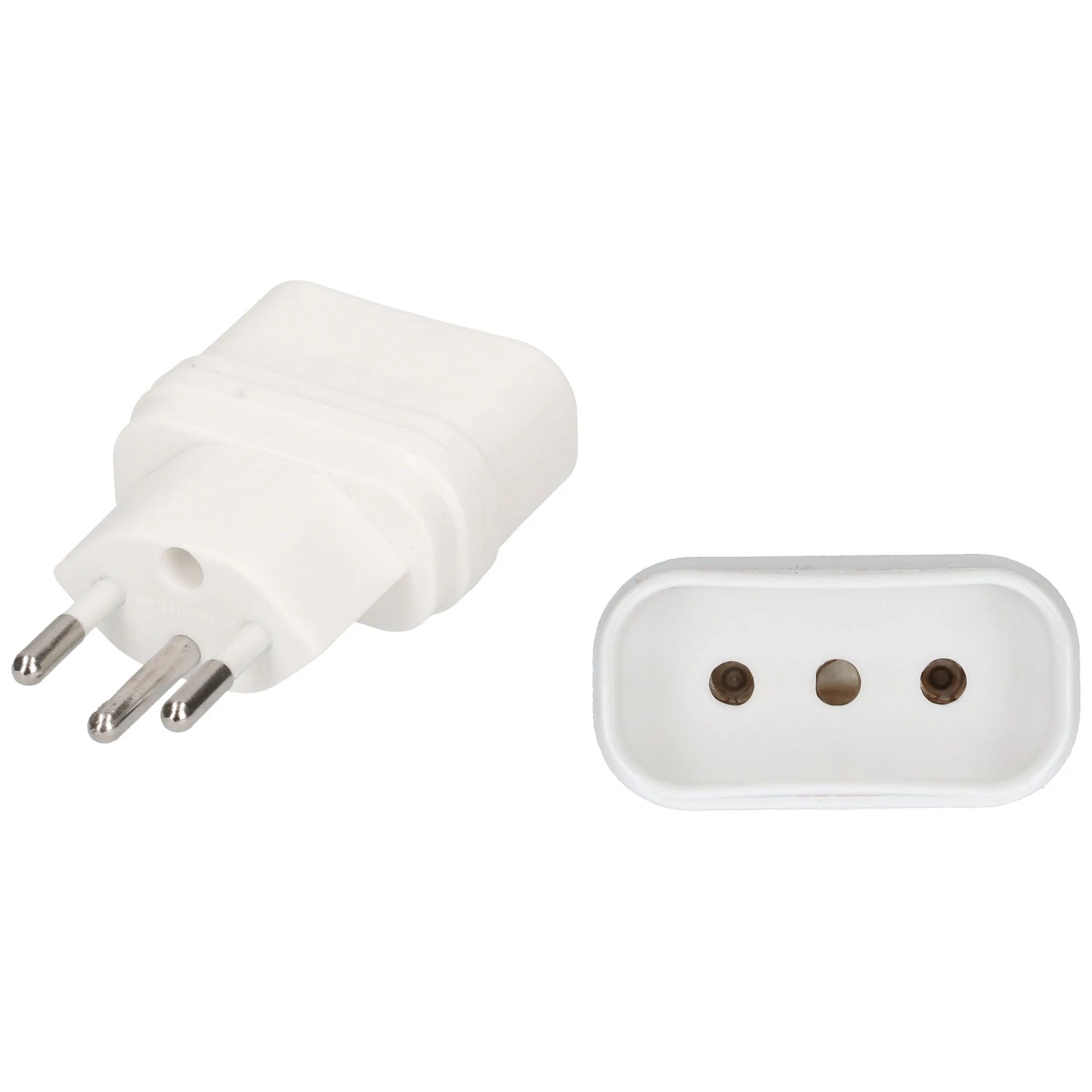 3 Pezzi Adattatore Di Montaggio A Pannello IEC - Presa Di Corrente 3 Pin, 31x26x21,5mm, Contatti In Rame - 2