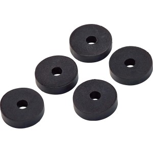 Set di 5 rondelle per rubinetti, 4x4x16 mm, in gomma, per sigillare raccordi.
