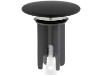 Ventilstopfen Snap Kunststoff Schwarz matt Ø 63 mm / Höhe 65 - 80 mm