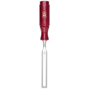Ciseau à bois Kirschen, largeur 16 mm, avec manche en plastique rouge. Idéal pour le travail du bois.