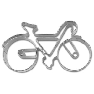 Ausstecher Rennrad/Velo, Edelstahl, 9 cm. Küchenhelfer zum Ausstechen von Teig.