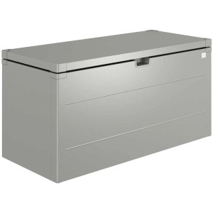 Biohort StyleBox 140 en gris quartz métallisé : Coffre universel pour jardin, terrasse et balcon.