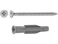 LUX Allzweckkragendübel mit Schraube Ø 10 x 58 mm / 4 Stk.