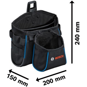 Borsa porta attrezzi Bosch Professional GWT 2, vuota, con scomparti e maniglia. Ideale per l'organizzazione della valigetta degli attrezzi.