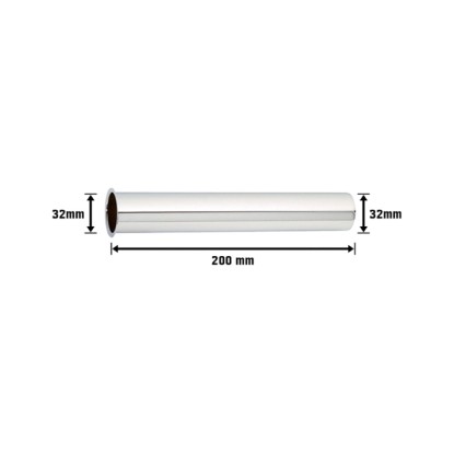 Tube plongeur chromé Ø 32 mm x 200 mm