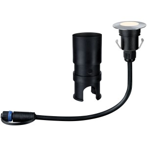 Faretto da incasso a pavimento Paulmann Plug & Shine LED Floor Mini, bianco caldo, per illuminazione esterna.