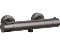 Schöner Wohnen Dusch-Thermostat Dicu Eco-Stop Messing Graphitgrau