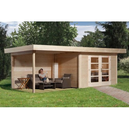 Weka Designhaus 126 B Natur Gr. 2 DT Anbau 295 cm ohne RW