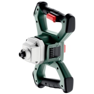 Metabo Akku-Rührwerk RW 18 LTX BL 120, grün-grau, mit ergonomischen Griffen zum Mischen.