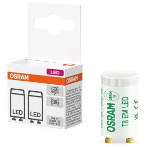 Lot de 2 amorceurs de remplacement Osram Substitube pour tubes LED T8 pour un remplacement facile des lampes.