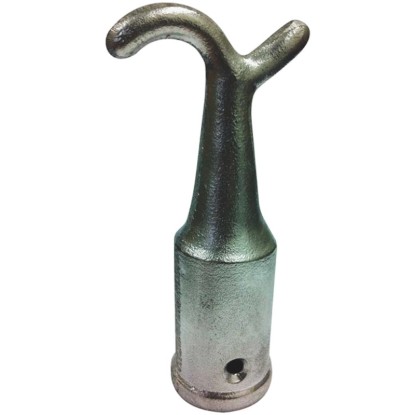 Crochet à barre en aluminium Ø 15 mm