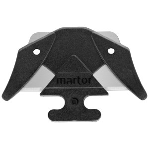 Lama di ricambio Martor Secumax n. 3550, acciaio, utilizzabile su 2 lati, 10 pezzi.
