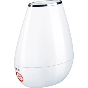 Humidificateur d'air à ultrasons Beurer LB 37 blanc avec réservoir de 2 l pour un climat ambiant agréable.