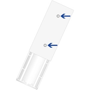 Max Hauri Support universel Slidestrip, lot de 2, blanc, pour fixation de multiprises.