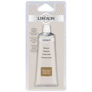 Holzpaste Eiche, 80ml Tube zur Reparatur von Holzoberflächen.