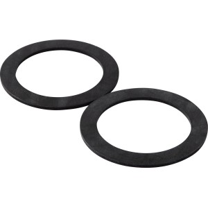 Deux joints d'étanchéité KÖRO EPDM noirs, 46x62x2 mm, pour raccords vissés 1 1/2".