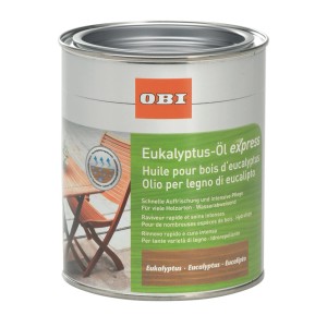 OBI Eukalyptus-Öl Express 750ml für Holz: Schnell trocknendes Öl zur Holzpflege im Innen- und Außenbereich.