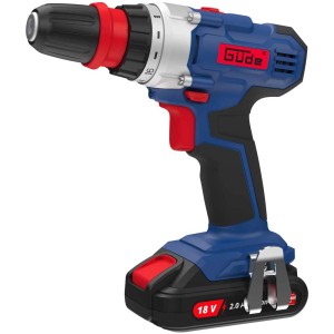 Visseuse-perceuse sans fil Güde BS 18-201-30K II avec batterie et chargeur.
