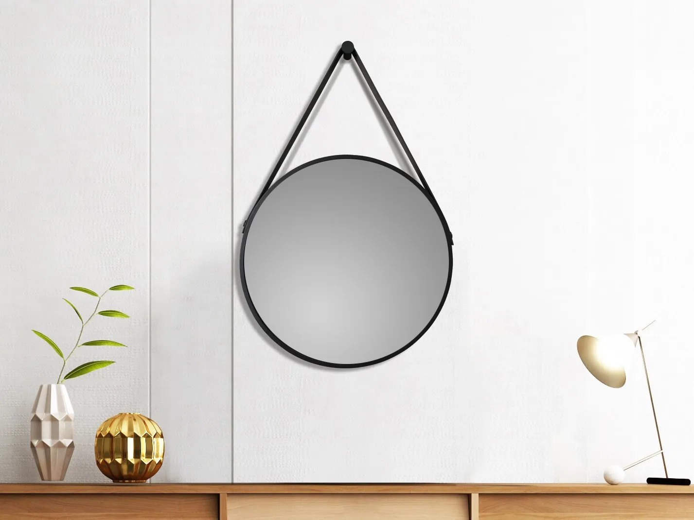 Miroir mural Madrid - Noir - 77,99 € - Miroirs muraux et miroirs d