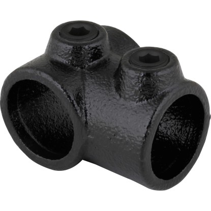 T-Stück kurz Schwarz