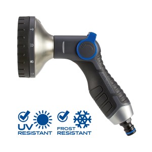 LUX Pistola multifunzione con 10 getti per irrigazione e pulizia giardino.