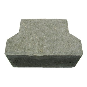 Pavé autobloquant en béton gris double T pour allées de jardin et allées carrossables.