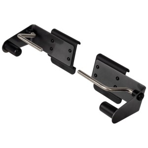 Support rouleau Traeger P.A.L. Pop-And-Lock noir, réglable pour papier essuie-tout et aluminium.