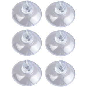 Set da 6 mini ganci a ventosa trasparenti Wenko, ideali per luci e decorazioni su superfici lisce.