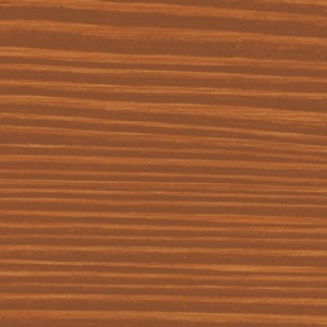Surface en bois traitée avec la lasure bois 2en1 Xyladecor, couleur châtaigne, aspect mat.