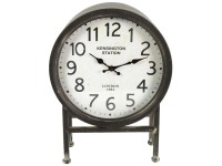 Decofinder Uhr Matty Schwarz (HxBxT) 40 x 13 x 30,5 cm