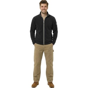 Veste polaire noire pour homme, taille M, idéale pour les vêtements de travail de construction.