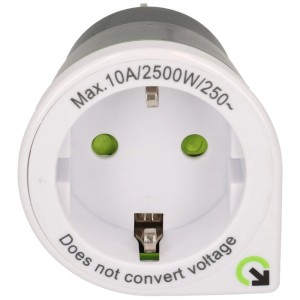 Q2 Power Reiseadapter Europa/Australien für Schutzkontakt-Steckdosen, Typ F/C auf Typ I.