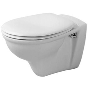 WC sospeso bianco Jika con cassetta di risciacquo a incasso, 36x55 cm.