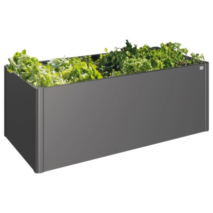 Biohort Aiuola rialzata metallo Gri scuro metallizzato (HxLxP) 77 x 201 x 102 cm